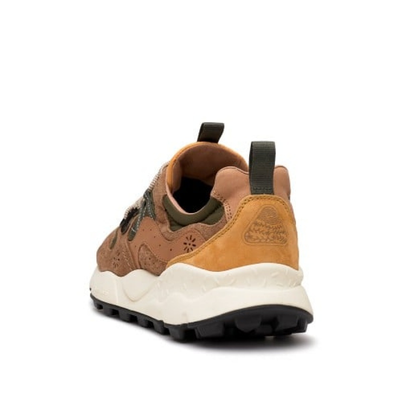 Men's Flower Mountain YAMANO 3 Sneakers Brown | AUAVQFHJ