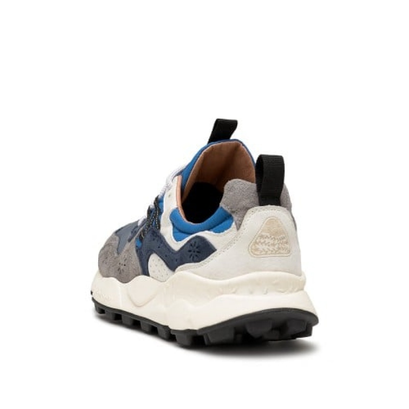 Men's Flower Mountain YAMANO 3 Sneakers Grey / Blue | AUHQILVA