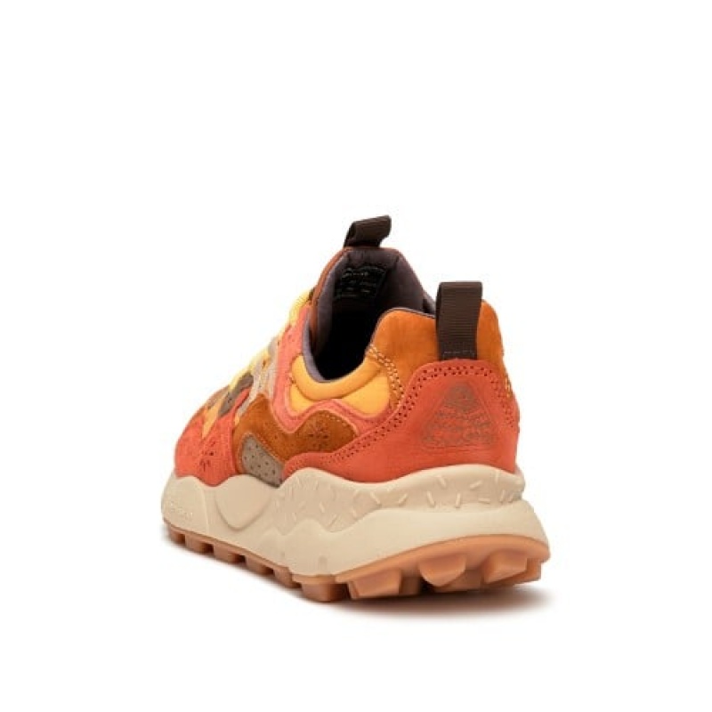 Men's Flower Mountain YAMANO 3 Sneakers Orange | AUJLWDKH