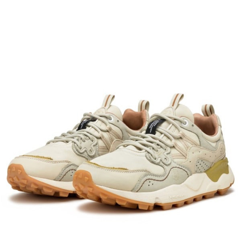 Men's Flower Mountain YAMANO 3 UNI UW Sneakers Beige | AUIAPVWN