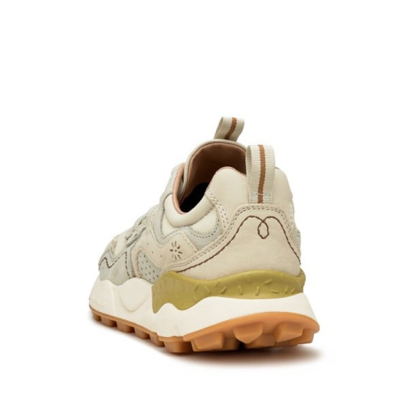 Men's Flower Mountain YAMANO 3 UNI UW Sneakers Beige | AUIAPVWN