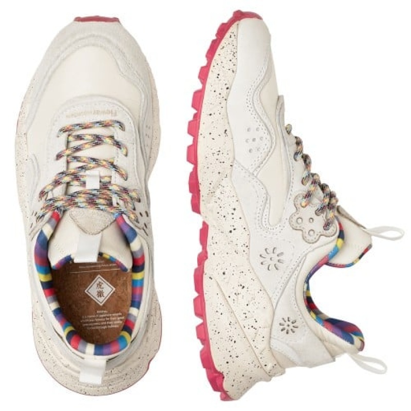 Women's Flower Mountain KOTETSU Sneakers White | AUIOGFEP