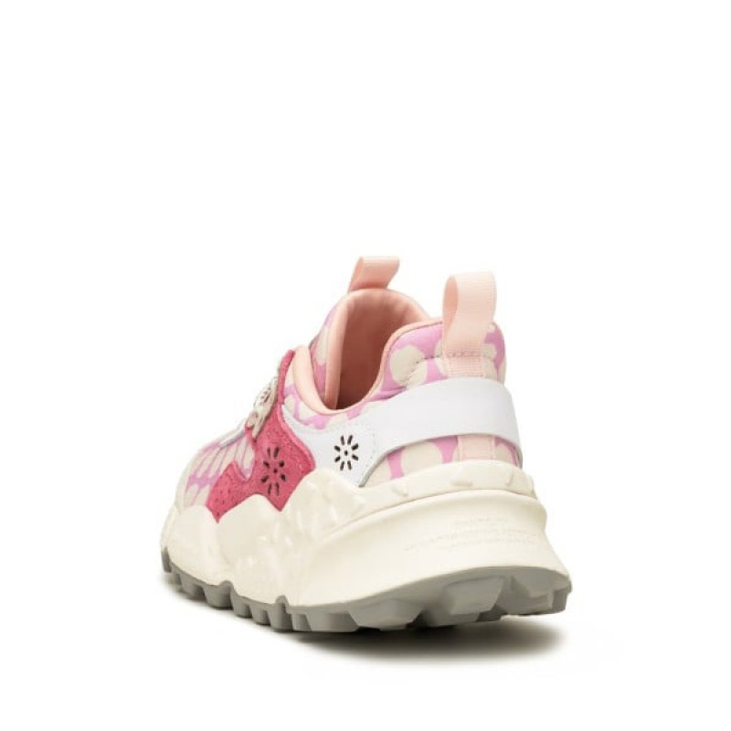 Women's Flower Mountain KOTETSU Sneakers White / Pink | AUBXNLPW