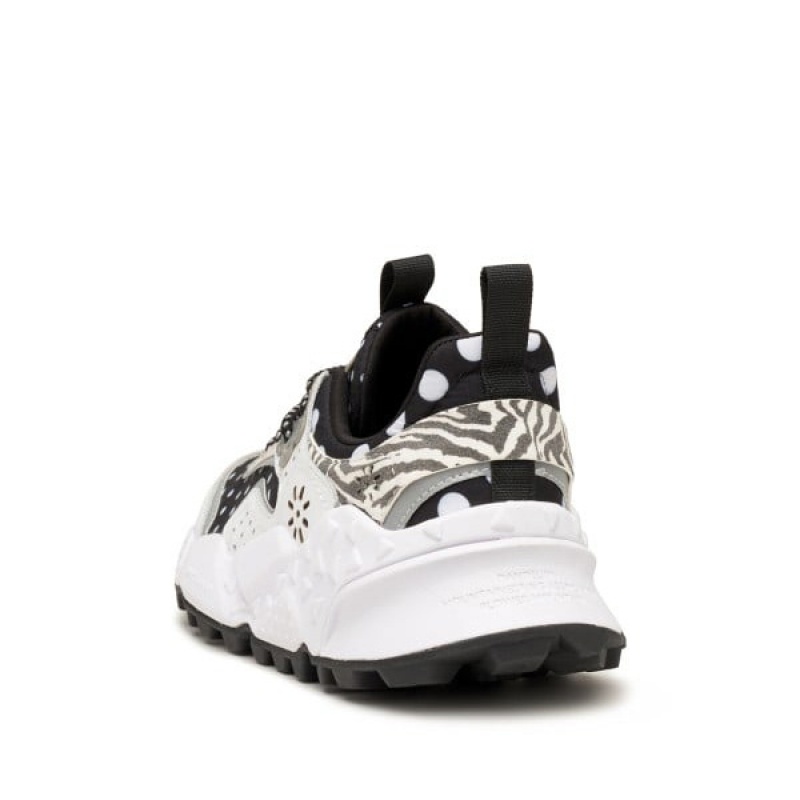 Women's Flower Mountain KOTETSU Sneakers Black / White | AUDWXZLS