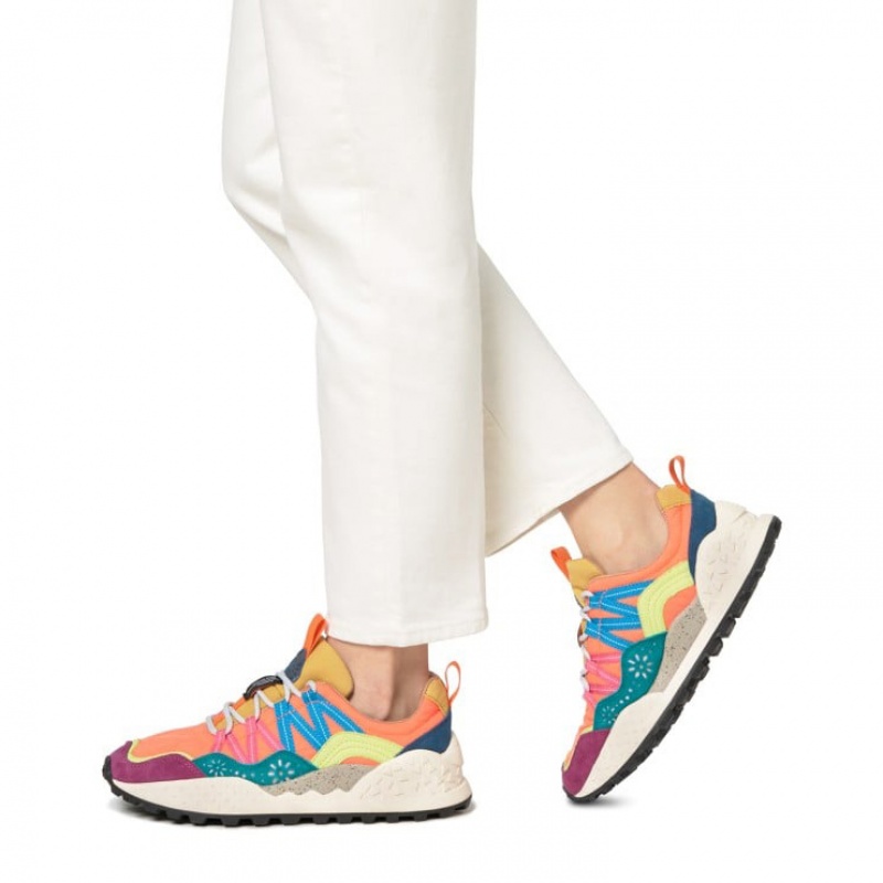 Women's Flower Mountain WASHI Sneakers Multicolor | AUCEUHRQ