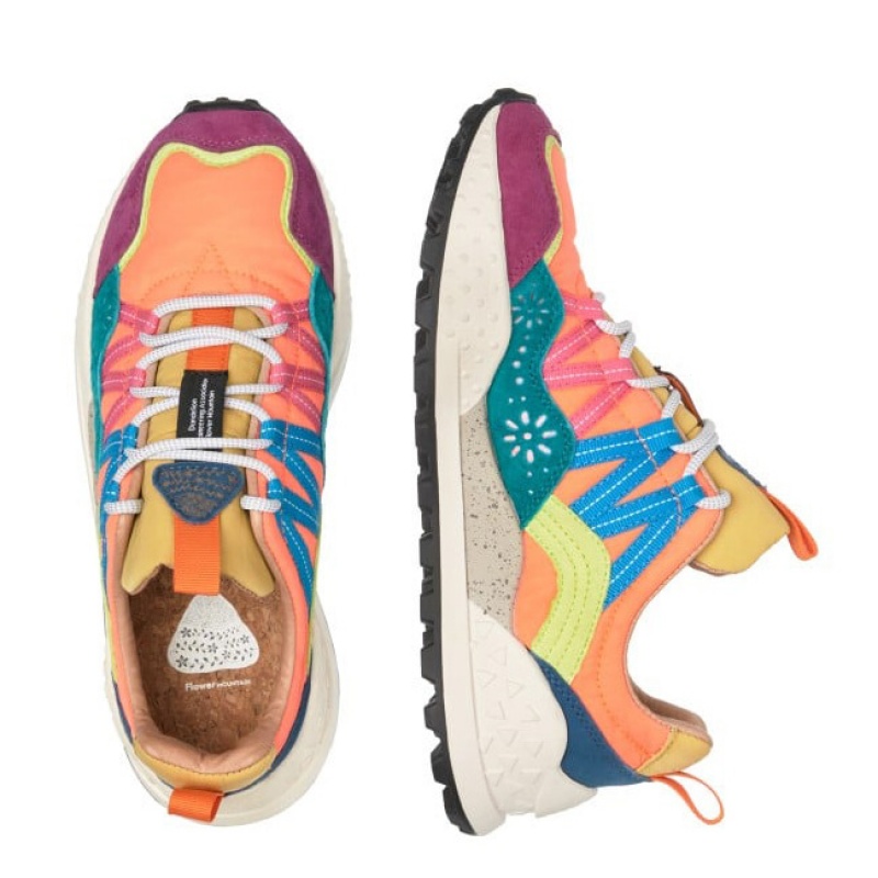 Women's Flower Mountain WASHI Sneakers Multicolor | AUCEUHRQ