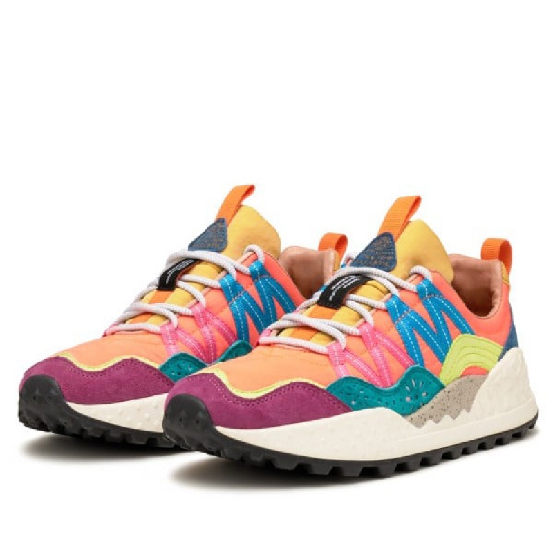 Women's Flower Mountain WASHI Sneakers Multicolor | AUCEUHRQ