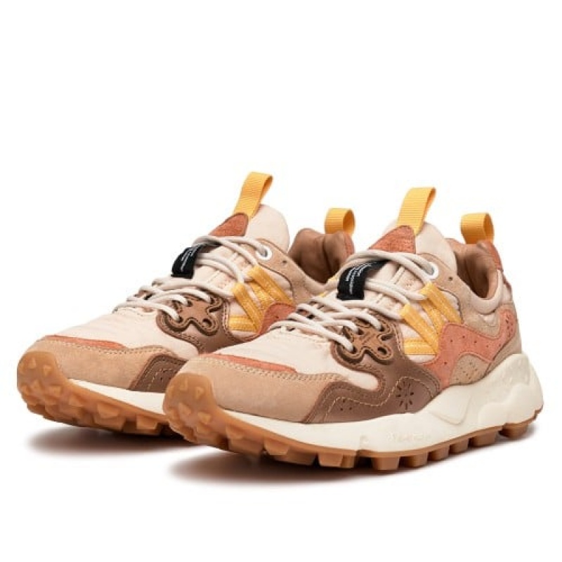 Women's Flower Mountain YAMANO 3 Sneakers Brown | AUFLKZOH