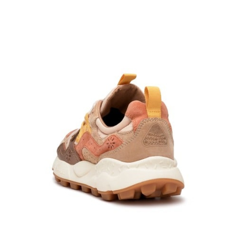 Women's Flower Mountain YAMANO 3 Sneakers Brown | AUFLKZOH