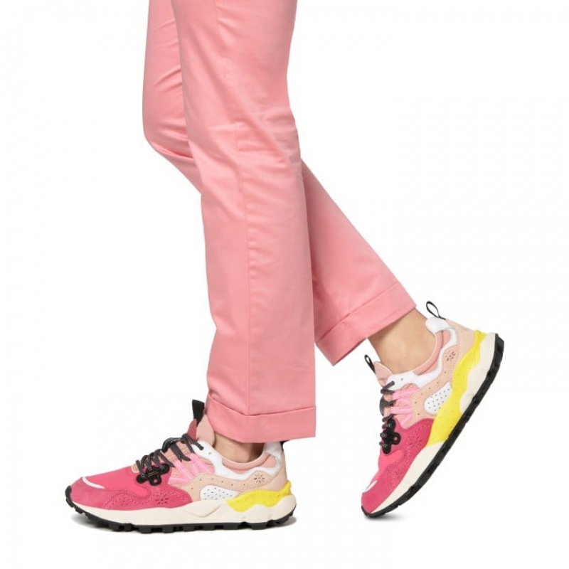 Women's Flower Mountain YAMANO 3 Sneakers Pink | AUCBWEAR