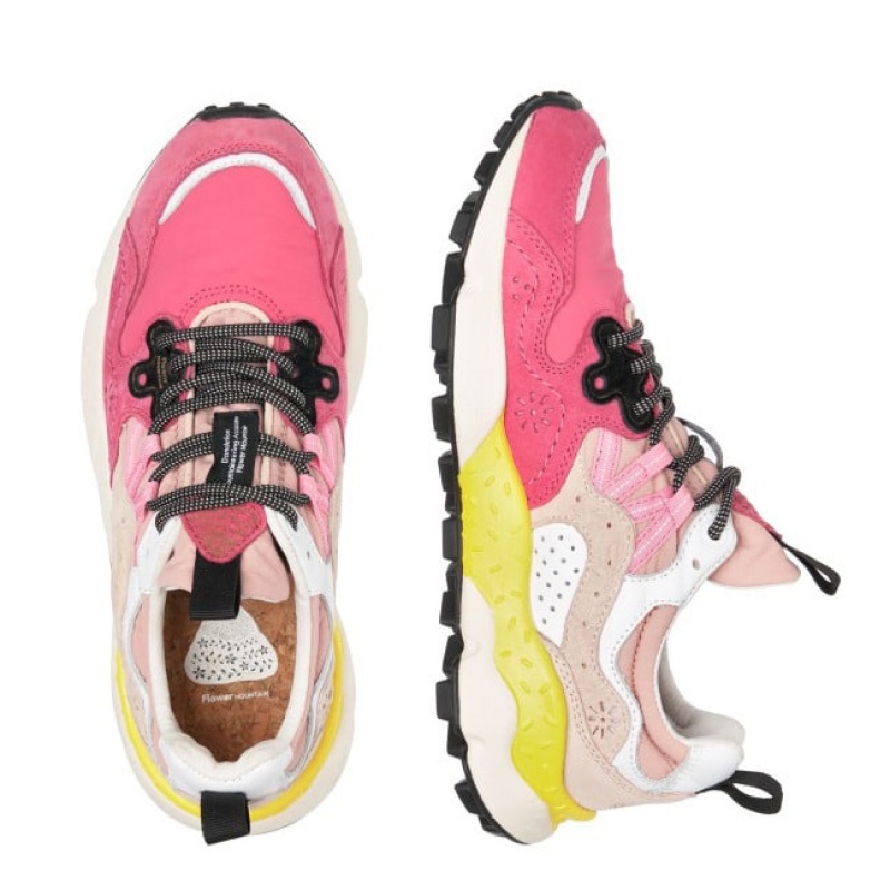 Women's Flower Mountain YAMANO 3 Sneakers Pink | AUCBWEAR