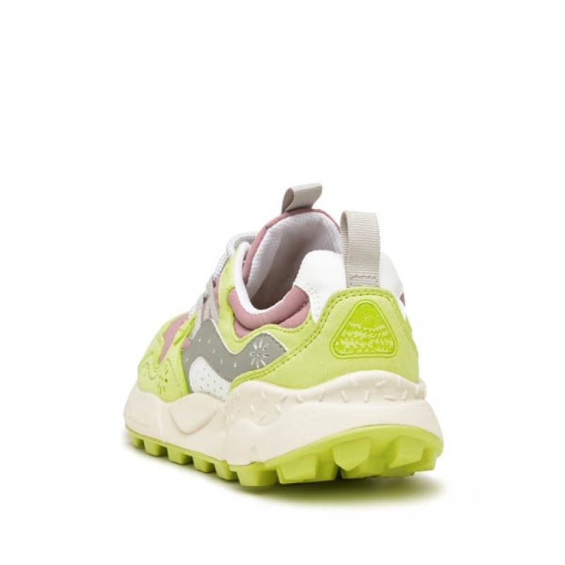 Women's Flower Mountain YAMANO 3 Sneakers Light Green / Pink | AUPTIBYD